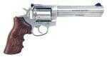 Revolver Ruger GP100 357 Magnum 6" Barrel Adjustable Sight Stainless Steel Hogue Finger Groove (Talo)