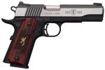 Browning 1911-380 Black Label Medallion Pro 380 ACP Semi-Automatic Pistol 4.25" Matte Steel Barrel 8-Round Magazine