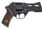 Chiappa Rhino Revolver 357 Magnum 4" Barrel 6 Round Black Finish Alloy Fixed Fiber Optic Front Adjustable Rear Sights Single Action Pistol CA Compliant