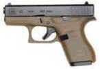 Glock Semi-Auto Pistol G42 Flat Dark Earth 380 ACP 6+1 Rounds 3.25" Barrel Fixed Sights With Two Mags