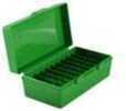 MTM Ammunition Box 50 Round Flip-Top 41 44 45 LC Green P50-44-10