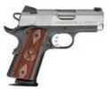 Springfield Armory EMP 1911 9mm Luger Semi Auto Pistol 3" Match Grade Barrel 9 Rounds Fiber Optic Front Sight Wood Grips Stainless/Black