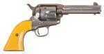 Cimarron Rooster Shooter 1873 SAA Revolver 45 Colt 4.75" Barrel 1 Piece Orange / Yellow Grip Hollywood Uber Style Original Finish RS410