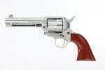 Taylor Uberti 1873 Cattleman Floral Engraved Revolver 45 Colt 4.75" Barrel With White Finish Laser And Walnut Grips