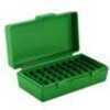 MTM Ammunition Box 50 Round Flip-Top 9mm 380 ACP Green P50-9M-10