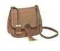 Bulldog Cases Cross Body Purse Holster Fits Most Small Autos Leather Camel Brown BDP-034