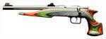 Chipmunk Pistol Hunter 22WMR 10.5" Stainless Steel Fluted Barrel Green /Orange Gray Camo Laminated Stock Fiber Optic Sights