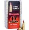 17 Mach 2 50 Rounds Ammunition Hornady 17 Grain Ballistic Tip