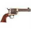 Cimarron Frontier Revolver 4 3/4" Barrel 45 Colt Old Silver Frame Pre-War Laser Engraved Checkered Grip