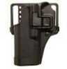 BLACKHAWK! CQC SERPA Holster With Belt and Paddle Attachment Fits Glock 17/22/31 Left Hand Carbon Fiber 410500BK-L
