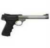 Browning Buck Mark Semi Automatic Pistol 22LR 7.25" Barrel Fluted Light Gray Adjustable Fiber Optic Sights