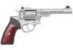 Ruger GP100 22 LR Single/Double 22 Long Rifle 5.5" Barrel 10 Round Fiber Optic Sight Hardwood Insert Grip Stainless Steel