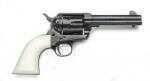 Taylor Pietta 1873 Outlaw Legacy Blued Revolver 45 Colt 4.75" Barrel With Laser Engraveing and Pvc White Grip