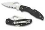 Spyderco By04 Folder 8Cr13MoV Stainless Drop Point Blade Black BY04PSBK2