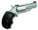 North American Arms Revolver 22 Long Rifle 2" Barrel Black Widow Rubber Grip Stainless Steel Adjustable Sights