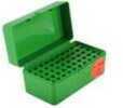 MTM Flip-Top Ammunition Box 22 Hornet Plastic Green Holds 50 Rounds H50-RS-10