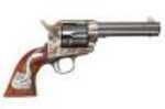 Cimarron Frontier 45 Colt 4.75" Barrel I Piece Walnut Grip With Silver Snake Case Hardened Revolver PP410SSI01