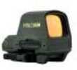 Holosun Reflex Sight 1x, Selectable Reticle, Solar/Battery, Weaver-Style QR Mount, Matte Black Md: HS510C