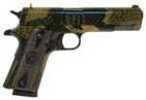 Iver Johnson 1911A1 Boa Semi Auto Handgun 45 ACP 5" Barrel 8 Rounds Checkered Wood Grips Black Automatic Pistol