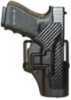 Blackhawk CQC Serpa Belt Holster Left Hand Carbon Fiber for Glock 17/22/31 Loop And Paddle 410000Bk-