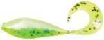 Bass Assassin Lures Inc. Curly Shad 2in 15pk Chartreuse Pepper Md#: CSA35341