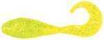 Bass Assassin Lures Inc. Curly Shad 2in 15pk Chartreuse Glitter Md#: CSA35452