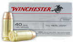 40 S&W 200 Rounds Ammunition Winchester 165 Grain Full Metal Jacket