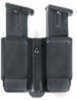 BlackHawk Products Group Matte Double Mag Case Single stack 9mm/.40 Caliber - Built-in tension spring I 410510PBK