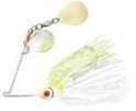 Booyah Double Colorado Spinnerbait 3/8 oz White/Chartreuse, Model: BYBCC38-616