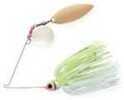 Booyah Tandem Spinnerbait 3/8 oz White/Chartreuse, Model: BYBT38-616