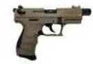 Walther P22 Tactical Pistol 22 Long Rifle 3.42"Barrel 10 Round Flat Dark Earth Finish SA/DA Zinc Diecast Slide Semi Automatic