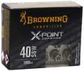 Browning X-Point Defense 40 S&W 180 Grain X-Point Hollow Point 20 Rounds