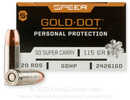 30 Super Carry 115Gr Gold Dot Ammo 20 Round