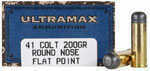 41 Long Colt 50 Rounds Ammunition Ultramax 200 Grain Lead