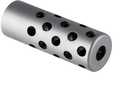 Gentry Custom Quiet Muzzle Brake 30 Caliber .308 5/8-24 Threads Silver Stainless Steel