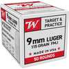 Winchester USA White Box 9MM Luger FMJ 115 Gr Ammo 50 Round Box