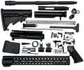 Bowden Tactical J27115 AR Rifle Build Kit Complete, 15" M-Lok Handguard, Mil-Spec Parts, Flip Up Sights