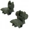 Tacfire AR-15 45 Same Plane/Low Profile Pop Up Sights - OD Green