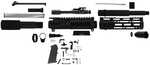 TacFire 7.5" Unassembled AR 300 Blackout Pistol Build Kit With Lower Parts Kit