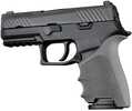 Hogue HandAll Beavertail Handgun Grip Sleeve For Sig Sauer P320 Compact Slate Grey