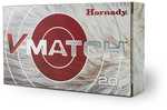 Hornady V-Match Rifle Ammunition 6.5 Creedmoor 100 Grain ELD-VT 20 Rounds