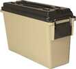 Berrys 40 Cal. Plastic Ammo Can (Tan) 9.25"L x 3.5" BW x 3.75"TW x 6.75" H