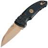 Sig A01-MicroSwitch Emperor Scorpion Folder: 2.75" Wharncliffe Blade - FDE PVD Finish Solid Black G10 Frame