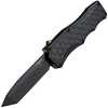 Hogue Exploit OTF Automatic: 3.5" Tanto Blade - Black PVD Finish Matte Aluminum Frame Tritium Infused Trigger