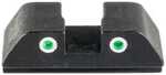 Ameriglo Tritium 2-Dot Rear Handgun Sight For Glock 42/43/43x/48 Green With White Front