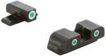 Ameriglo Green Tritium w/ White Front Rear 3 Dot Sight Hellcat Standard