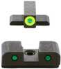 Ameriglo Green Tritium LumiGreen Outline Front Green/Back Rear Hellcat Standard