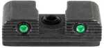 Ameriglo 2-Dot Tritium Rear Handgun Sight For Sig Sauer/Springfield XD/Hellcat (Non OSP) Green With Black Notch #8