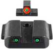 Ameriglo Trooper Tritium Handgun Sight Set For S&W M&P (Excludes .22/.380/Shield/EZ/Pro) Green Rear Green With Orange Fr