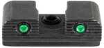 Ameriglo 2-Dot Tritium Rear Handgun Sight For Sig Sauer/Springfield XD/Hellcat (Non OSP) Green With Black Notch #10